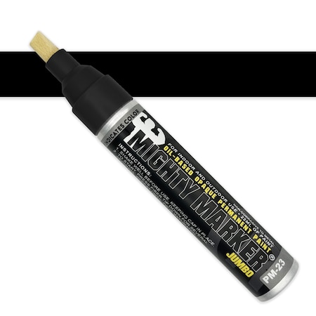 Mighty Marker PM-23 Jumbo Chisel Tip, Black Color Family, 4PK 04123